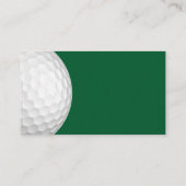 Carte De Visite Thème Golf Sports (Dos)