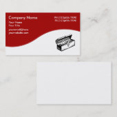 Carte De Visite Thème Handyman Toolbox (Devant / Derrière)