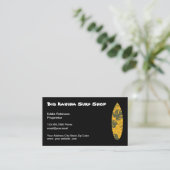 Carte De Visite Thème Hawaiian Surfing Shop (Debout devant)