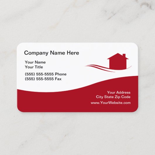 Carte De Visite Thème Immobilier cool (Devant)