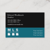 Carte De Visite Thème Immobilier de l'agent MLS (Devant)