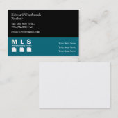 Carte De Visite Thème Immobilier de l'agent MLS (Devant / Derrière)