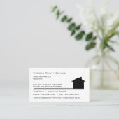 Carte De Visite Thème immobilier simple (Debout devant)