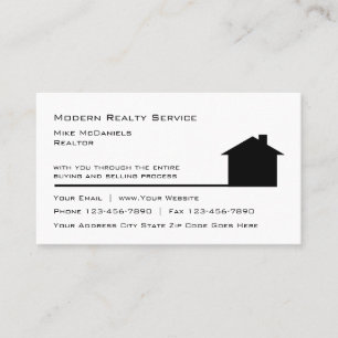 Carte De Visite Thème immobilier simple