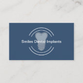 Carte De Visite Thème Implants Dentaires (Devant)