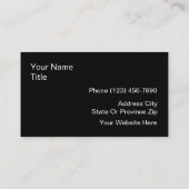 Carte De Visite Thème Indicateur Automotive Racing (Dos)