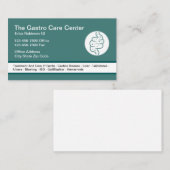 Carte De Visite Thème Intestinal Gastro-entérologue (Devant / Derrière)