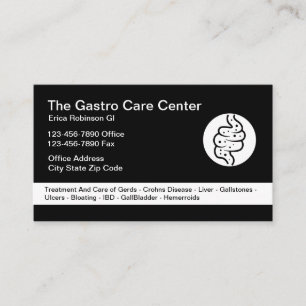 Carte De Visite Thème Intestinal Gastroentérologue