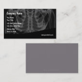 Carte De Visite Thème Médicale de radiologie (Devant / Derrière)