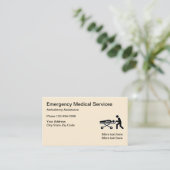 Carte De Visite Thème Médicale de secours d'EMT (Debout devant)