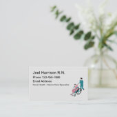 Carte De Visite Thème Médicale d'infirmier autorisé (Debout devant)
