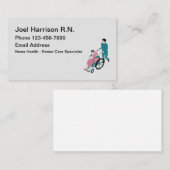 Carte De Visite Thème Médicale d'infirmier autorisé (Devant / Derrière)