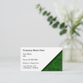 Carte De Visite Thème moderne de l'aviron de pelouse (Debout devant)