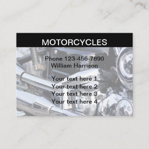 Carte De Visite Thème moto moderne