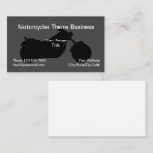 Carte De Visite Thème Moto Simple (Devant / Derrière)
