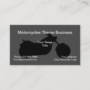 Carte De Visite Thème Moto Simple