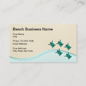 Carte De Visite Thème nature de la plage (Devant)