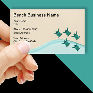 Carte De Visite Thème nature de la plage