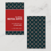 Carte De Visite Thème nautique (Devant / Derrière)