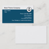 Carte De Visite Thème nautique (Devant / Derrière)