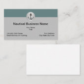 Carte De Visite Thème Nautique Et Côtier Cool (Devant / Derrière)