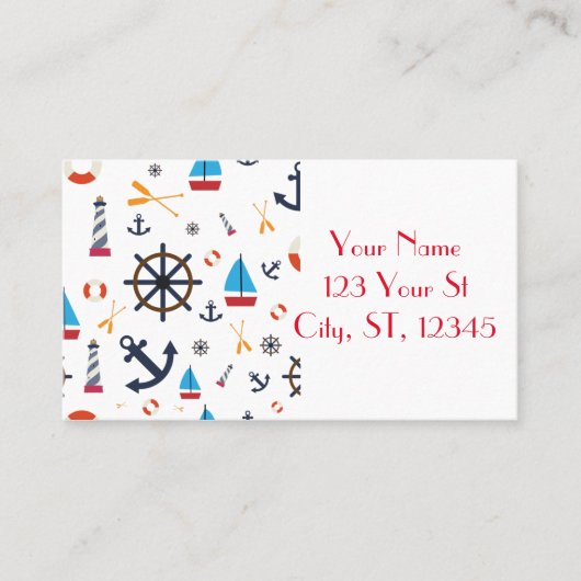 Carte De Visite Thème nautique Thunder_Cove (Devant)