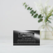 Carte De Visite Thème noir moderne d'éclat - conseiller (Debout devant)