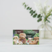 Carte de visite Thème Ours en peluche HAMbyWhiteGl (Debout devant)