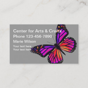 Carte De Visite Thème papillon Art Et Artisanat