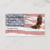 Carte De Visite Thème Patriotique American Eagle (Devant)
