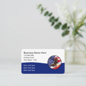 Carte De Visite Thème Patriotique Classique Américain (Debout devant)