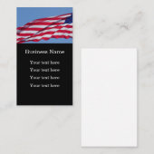 Carte De Visite Thème patriotique des anciens combattants américai (Devant / Derrière)