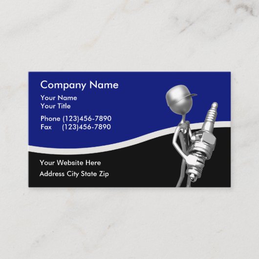 Carte De Visite Thème Rétro Automobile (Devant)