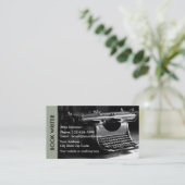 Carte De Visite Thème Retro Writer (Debout devant)
