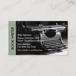 Carte De Visite Thème Retro Writer