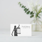 Carte De Visite Thème | Scales de justice (Debout devant)