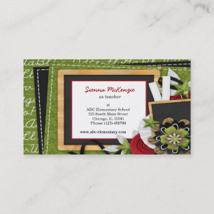 Carte De Visite Thème scolaire