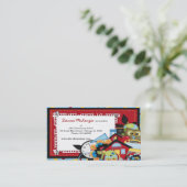 Carte De Visite Thème scolaire (Debout devant)