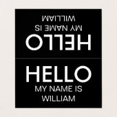 Carte De Visite Thème simple de bonjour (Extérieur déplié)