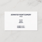 Carte De Visite Thème spatial cool - Astronauts & Rocket Ships (Dos)