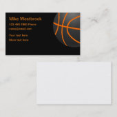 Carte De Visite Thème sportif Cool de basket-ball (Devant / Derrière)