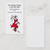 Carte De Visite Thème tendance de la mode (Devant / Derrière)