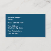 Carte De Visite Thème tendance de la mode (Dos)