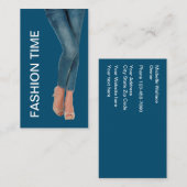 Carte De Visite Thème tendance de la mode (Devant / Derrière)