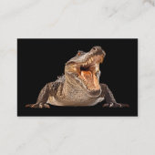 Carte De Visite Thème Trappeur d'Animaux Alligator (Dos)