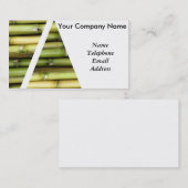 Carte De Visite Thème vert frais de jus sucré de sucre (Devant / Derrière)