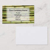 Carte De Visite Thème vert frais de jus sucré de sucre (Devant / Derrière)