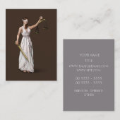 Carte De Visite Themis - Bistre (Devant / Derrière)