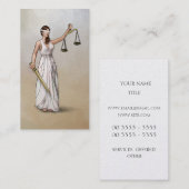 Carte De Visite Themis - Madame Justice (Devant / Derrière)