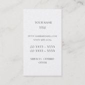 Carte De Visite Themis - Madame Justice (Dos)